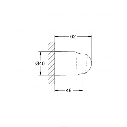 Настенный держатель для душа GROHE "Relexa" (28605000)