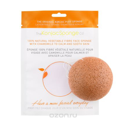 The Konjac Sponge Co Спонж для умывания лица Facial Puff - Camomille