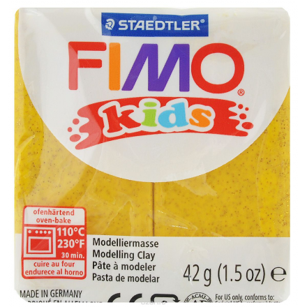 Полимерная глина Fimo "Kids", цвет: блестящий золотой, 42 г