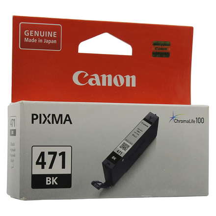 Картридж Canon CLI-471 Black для MG5740/MG6840/MG7740