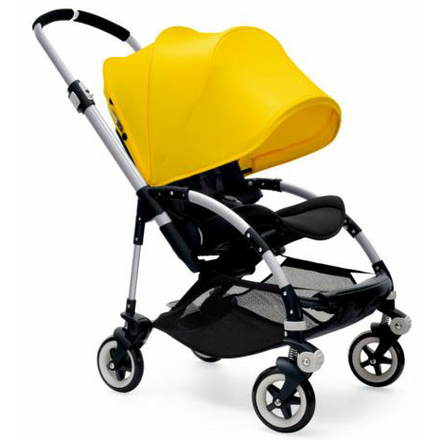 BUGABOO коляска Bee3 шасси серебро/сиденье Red/капюшон SOFT PINK