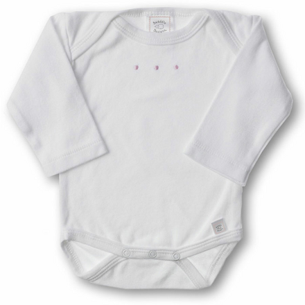 SWADDLE DESIGNS Inc. США боди bodysuit Long Sleeve  WHIte w/PP Dots 3-6 мес