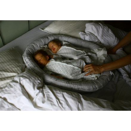 BABYNEST матрасик-кокон Twin lightgrey 75 х 68 см