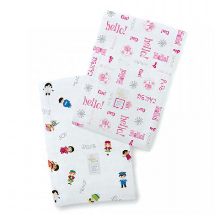 SWADDLE DESIGNS Inc. США baby Burpie Pink Hello SW полотенчики 2 шт.