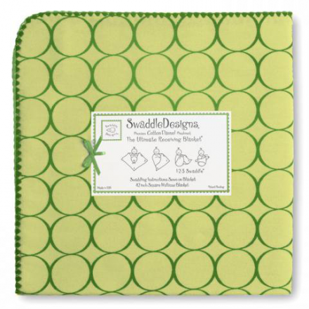 SWADDLE DESIGNS Inc. США пеленка премиум фланель Ultimate Receiving Blanket Pure Green Mod C