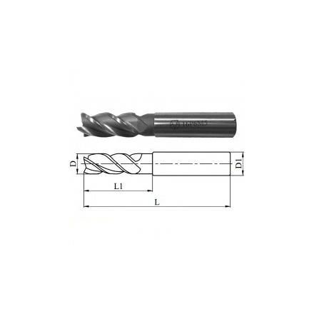 Фреза концевая 20.0х104х38мм, р6м5, 3-перая, ц/х griff 018952