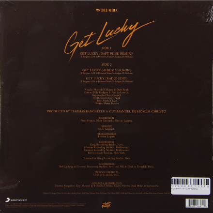 DAFT PUNK DAFT PUNK - GET LUCKY