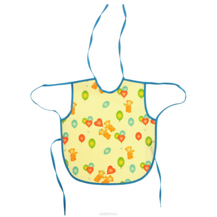 Колорит Фартук защитный Мишки с шариками цвет желтый 36 х 38 см