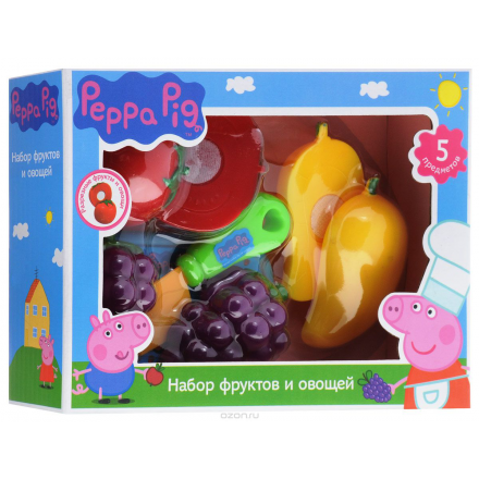 Peppa Pig Игрушечный набор фруктов и овощей