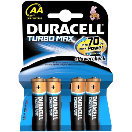 Элемент питания Duracell Turbo Max AA (4 шт)