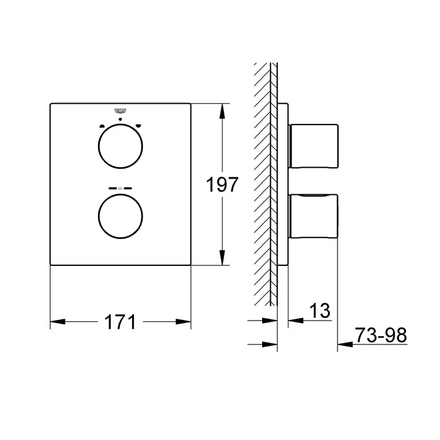 Смеситель Grohe Grohtherm 3000 Cosmopolitan 19567000