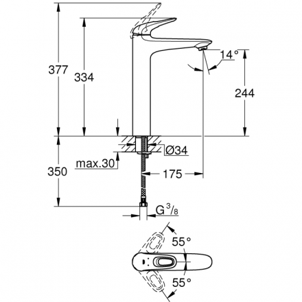 Смеситель Grohe Eurostyle New 23570LS3