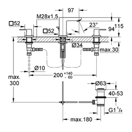 Смеситель Grohe Eurocube 20351000