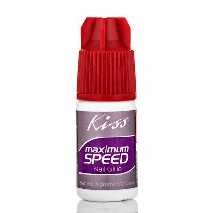 Kiss Клей для ногтей быстросохнущий Kiss Maximum Speed Nail Glue DGBGL01, 3 гр