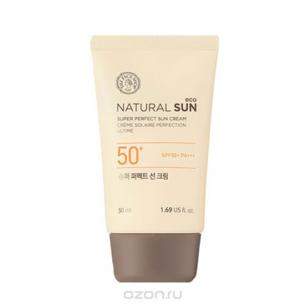 The Face Shop Natural Sun Осветляющий солнцезащитный крем для лица SPF50+ PA+++, 50 мл УТ000001791