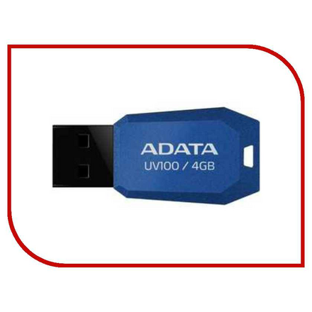 USB Flash Drive 4Gb - A-Data UV100 Classic Blue AUV100-4G-RBL