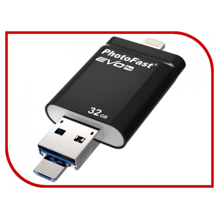 USB Flash Drive 32Gb - PhotoFast i-FlashDrive Evo Plus IFDEVOPLUS32GB