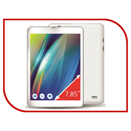 Планшет Ginzzu GT-7810 White (Intel Atom x3-C3230RK 1.0 GHz/1024Mb/8Gb/GPS/3G/Cam/7.85/1024x768/Android)