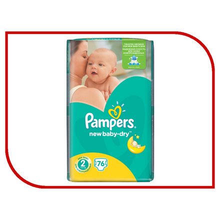 Подгузники Pampers New Baby-Dry Mini 3-6кг 76шт 4015400735878