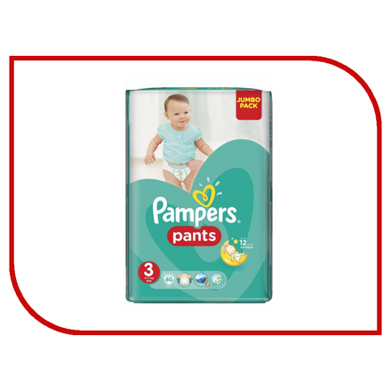 Подгузники Pampers Midi 6-11кг 60шт 4015400682882