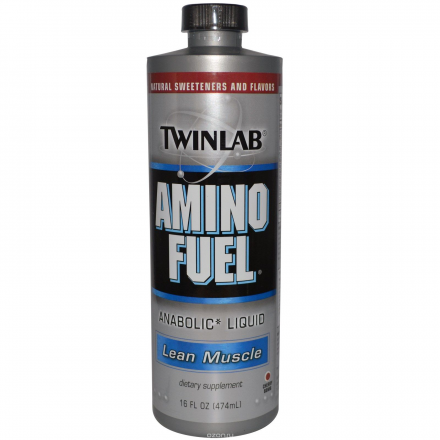 Аминокислотный комплекс Twinlab "Amino Fuel Liquid" Вишня, 474 мл 0027434033954