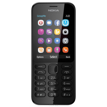 Nokia 222 SS, Black Nokia 222 Black