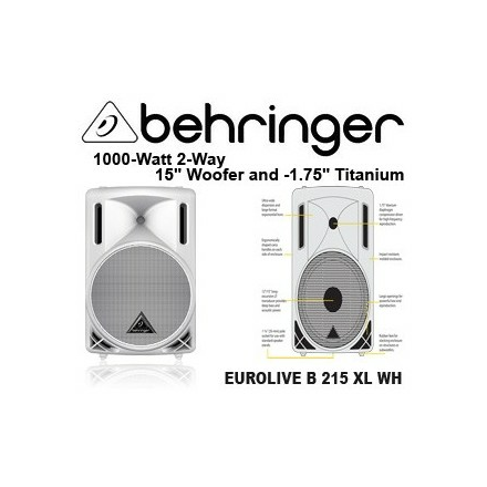 Профессиональная пассивная акустика Behringer B 215XL EUROLIVE White