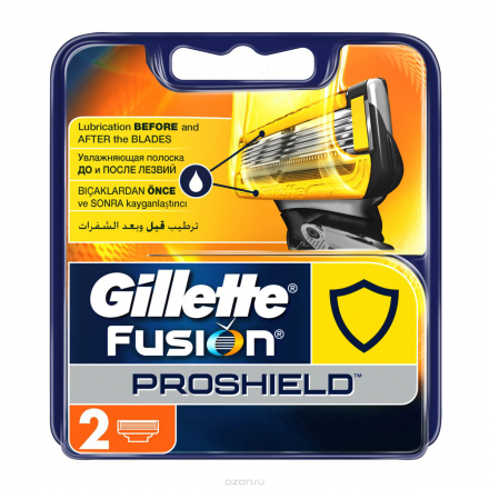 Gillette Сменные кассеты для мужской бритвы Fusion ProShield, 2 шт GIL-81543450