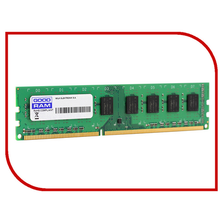 Модуль памяти GoodRAM PC3-12800 DIMM DDR3L 1600MHz CL11 - 4Gb GR1600D3V64L11/4G