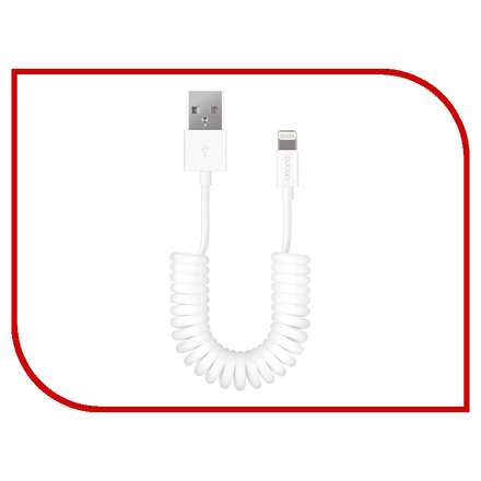 Аксессуар Deppa 8-pin для iPhone 2m White 72225