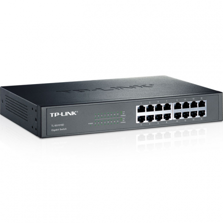 TP-LINK TL-SG1016D неуправляемый 16 портов 10/100/1000 Мбит/с