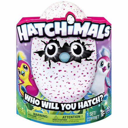 Hatchimals Пингвинчик - интерактивный питомец, вылупляющийся из яйца 19100-PEN-PINK