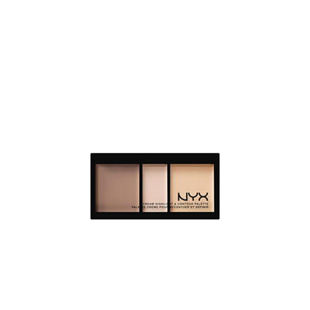 Для лица NYX Professional Makeup Cream Highlight & Contour Palette 01 (Цвет 01 Light variant_hex_name F0D3C5)