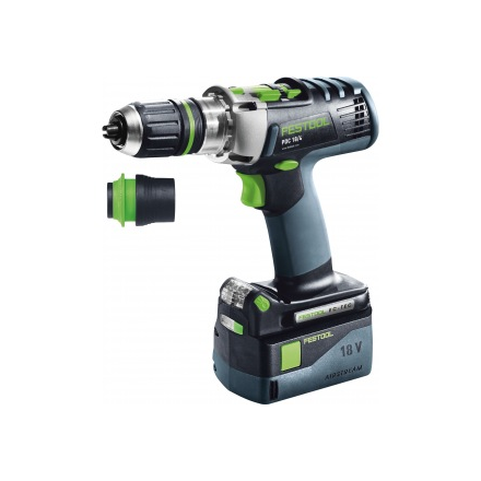 Аккумуляторная ударная дрель-шуруповерт festool pdc 18/4 li 5,2 plus 564576