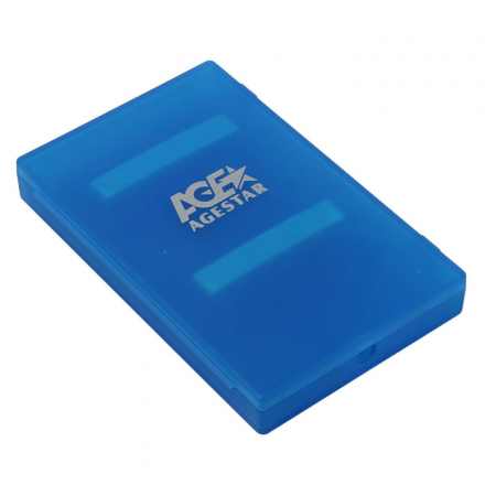 Корпус 2.5&quot; AgeStar SUBCP1 SATA, USB2.0 Blue