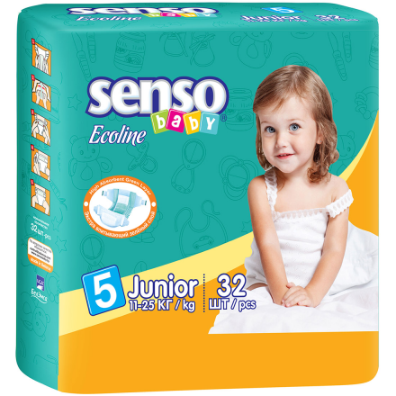 Подгузники Ecoline Junior 11-25 кг 32шт