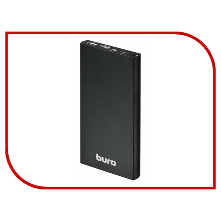 Аккумулятор Buro Power Bank 12000 mAh RA-12000-AL-BK Black Power Bank RA-12000-AL-BK