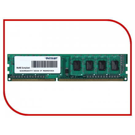 Модуль памяти Patriot Memory DDR3 DIMM 1600Mhz PC3-12800 CL11 - 8Gb PSD38G16002