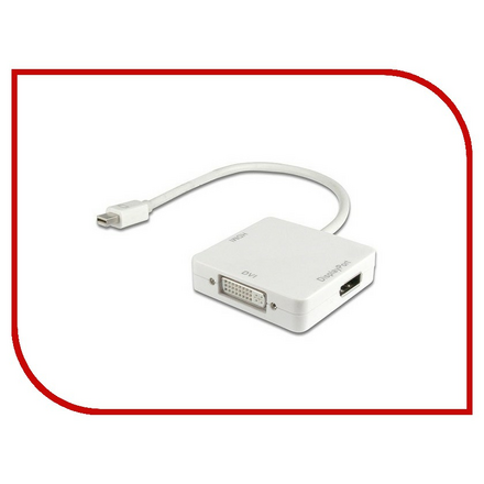 Аксессуар Orient C305 Mini DisplayPort M to HDMI / DVI / DisplayPort 0.2m White