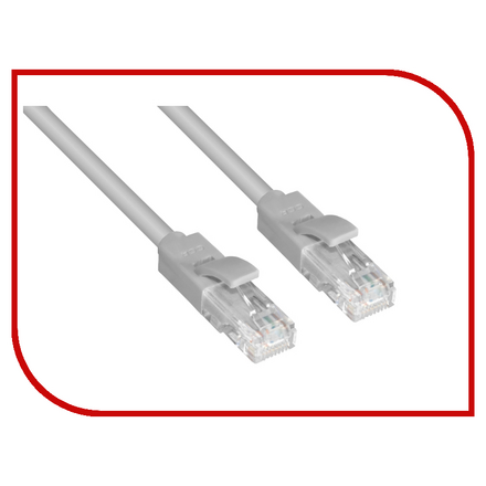 Аксессуар Greenconnect Premium UTP 24AWG cat.5e RJ45 T568B 0.8m Grey GCR-LNC031-0.8m