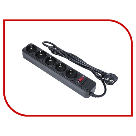 Сетевой фильтр ExeGate 5 Sockets 1.8m Black SP-5-1.8B 221175