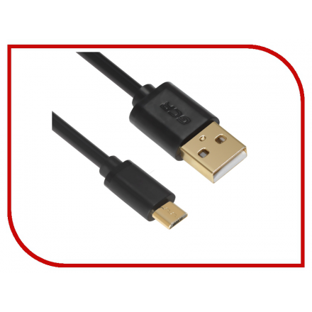 Аксессуар Greenconnect Micro USB 2.0 AM - Micro B 5pin 0.75m Black GCR-UA8MCB6-BB2SG-0.75m