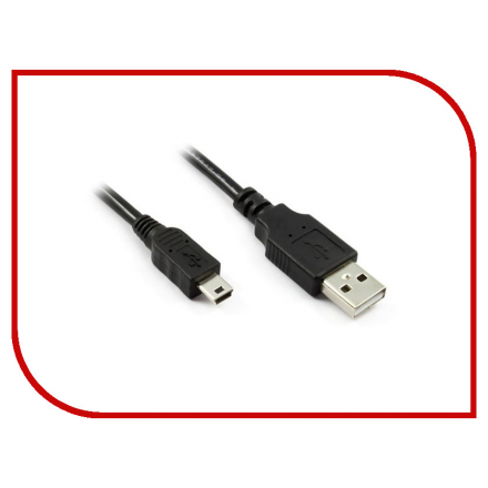 Аксессуар Greenconnect PRO USB 2.0 AM-mini 5pin 1.5m Black GCR-UM2M5P-BD2S-1.5m