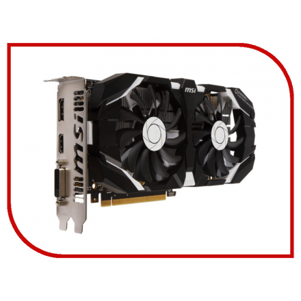 Видеокарта MSI GeForce GTX 1060 1544Mhz PCI-E 3.0 3072Mb 8008Mhz 192 bit DVI HDMI HDCP GTX 1060 3GT OC