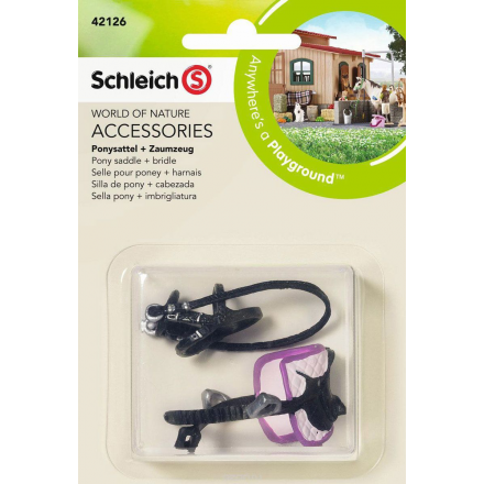 Schleich Седло для пони с уздечкой 42126