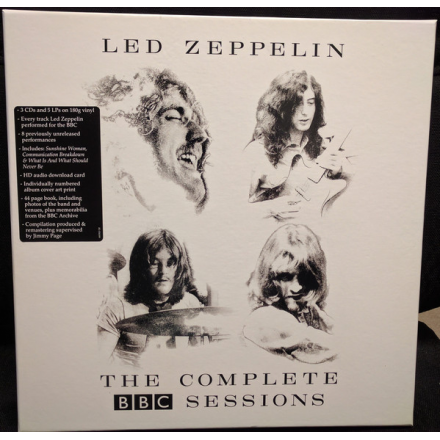 Виниловые пластинки Led Zeppelin THE COMPLETE BBC SESSIONS (5LP+3CD/180 Gram/Box set)