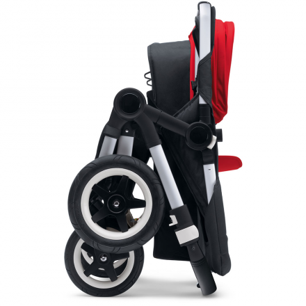 BUGABOO Коляска для двойни  2 в 1 Donkey + Twin BLACK/BLACK серебро шасси Donkey + Twin