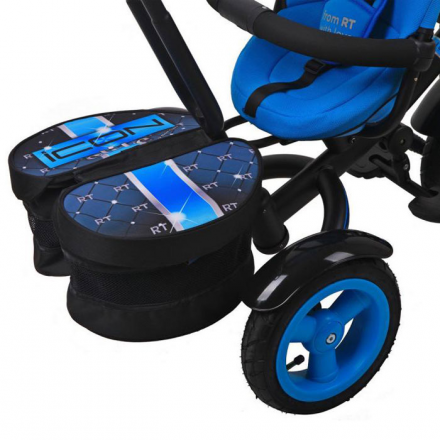 Велосипед трехколесный Велосипед трехколесный с ручкой RT Icon evoque NEW Stroller by Natali Prigaro EVA Blue topaz (голубой топаз)