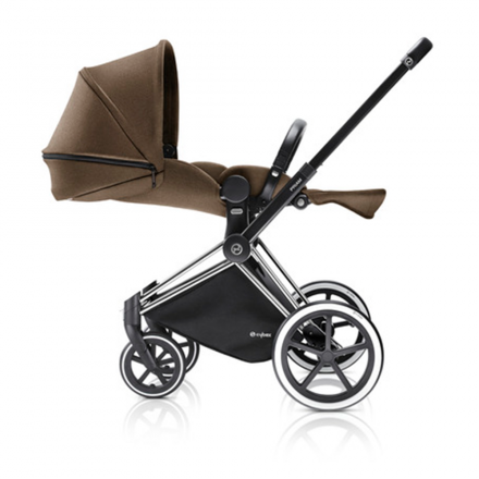 CYBEX коляска прогулочная PRIAM, шасси Chrome с колесами All Terrain, Cashmere Beige