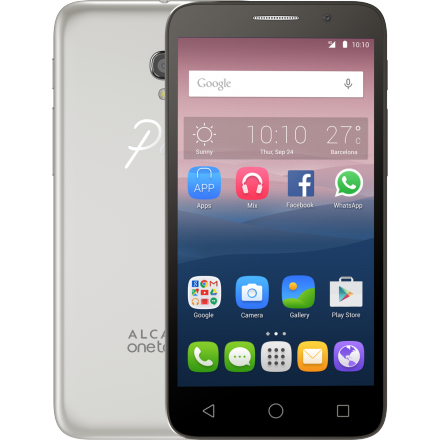 Смартфон Alcatel One Touch Pop 3 5065D Soft Silver (Смартфоны с пакетом услуг на 2 месяца)